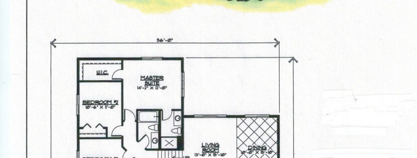 Blackberry 3 bed, 2 bath floorplan