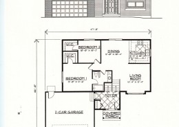 Fruitwood 2 bed, 1 bath Floorplan