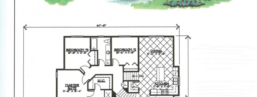 Hazelwood 3 bed, 2.5 bath floorplan